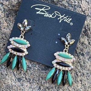 Birch Hill Crystal Gold Chandelier Earrings